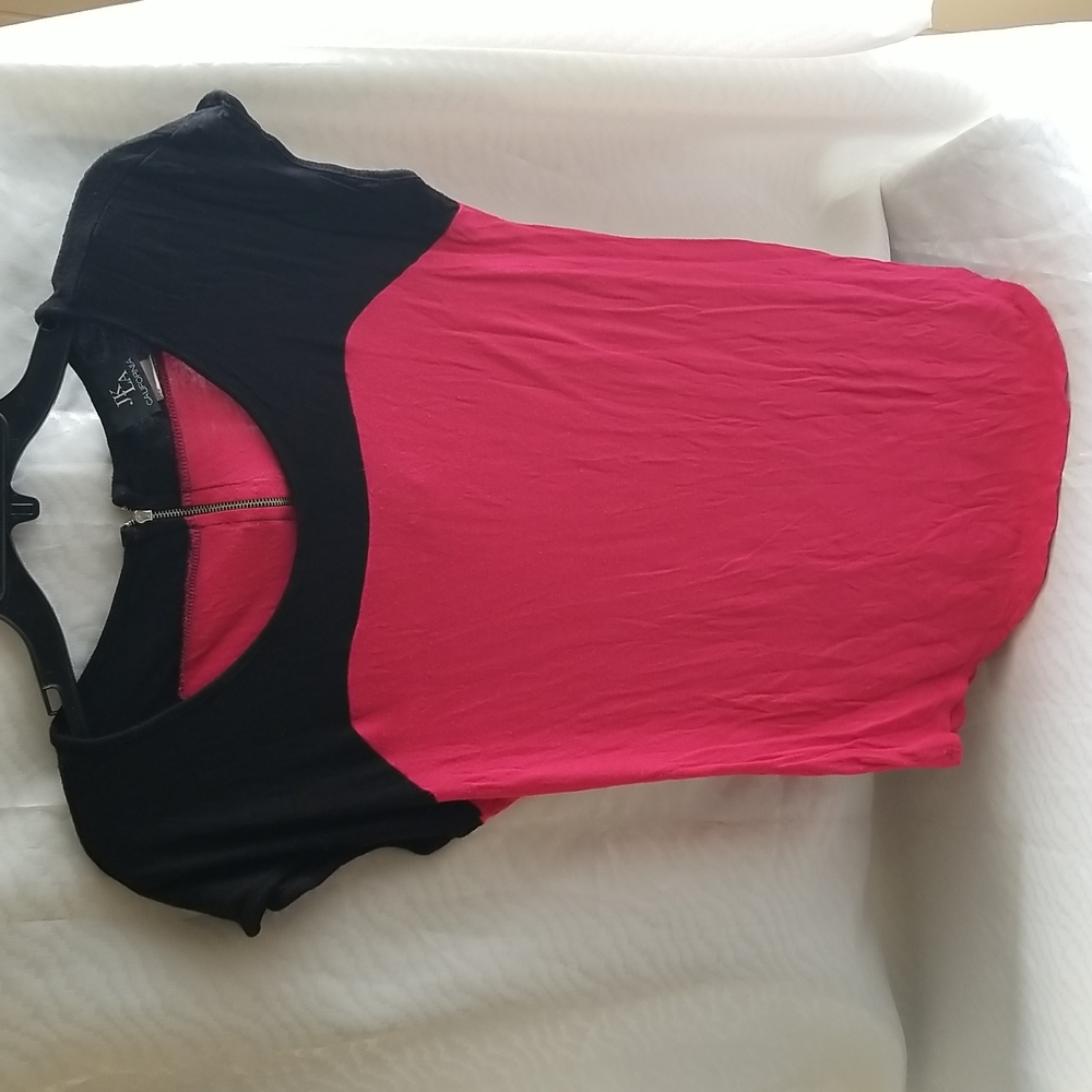 JK LA California Shirt Black & Pink Size Small